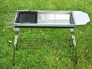 Foldable Stainless Steel BBQ Stove Grill Combo 2 – view 2