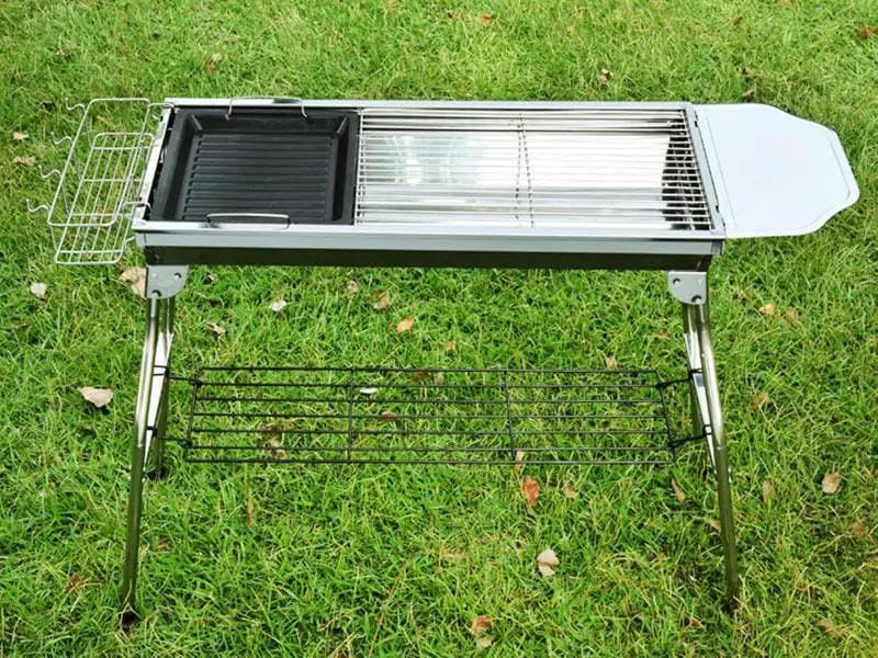 Foldable Stainless Steel BBQ Stove Grill Combo 2 – view 2