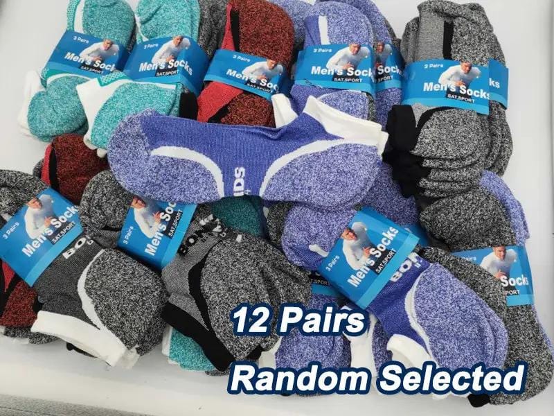 High Performance Sport Socks (12 Pairs) Size 6-10, Random Colour – view 1