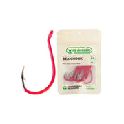 WISE ANGLER Fish hook Beak Hook - Extra Long Point / Pink Wise Angler Beak Hook Extra Long Point Pink Steel