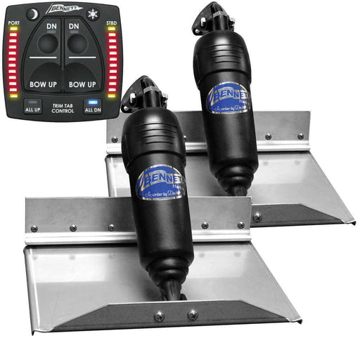 Bennett 9 By 12 Inches LED Trim Tab Kit For Boats With Electric Trim Tabs And LED Indicators BOLT Series