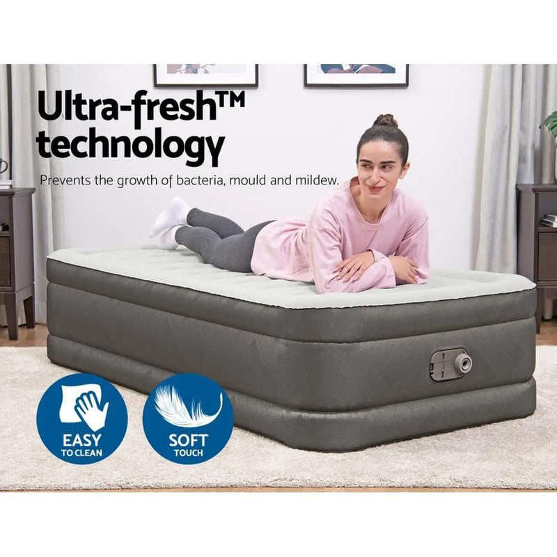 Bestway Air Mattress Single Inflatable Bed 46cm Airbed Grey – view 7