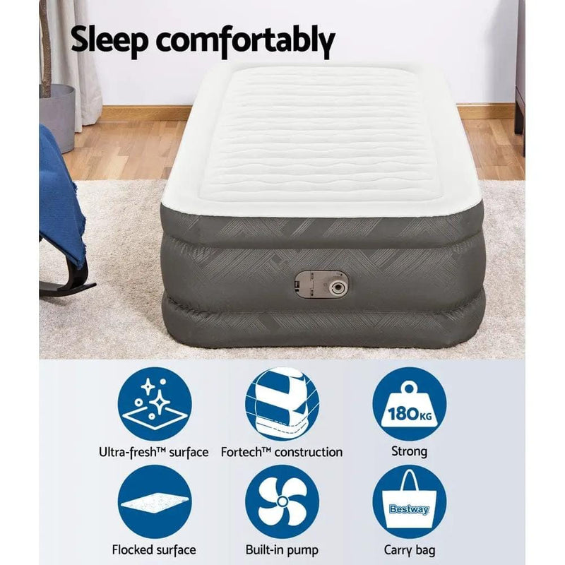 Bestway Air Mattress Single Inflatable Bed 46cm Airbed Grey – view 5