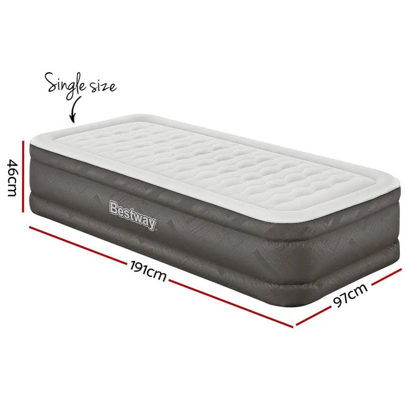 Bestway Air Mattress Single Inflatable Bed 46cm Airbed Grey – view 2
