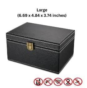 Mead's Supply & Equipment Outfitters limited Security & Privacy Faraday Signal Blocking Box RFID RF Shield for Keys and Phones Faraday Box RFID Shield for Keys and Phones