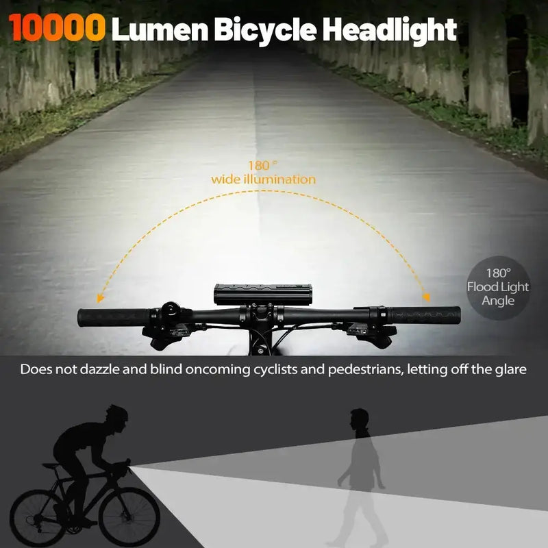 Habicare 10000-Lumen Bicycle Front Light (Rechargeable) 10000-Lumen Bicycle Front Light (Rechargeable)