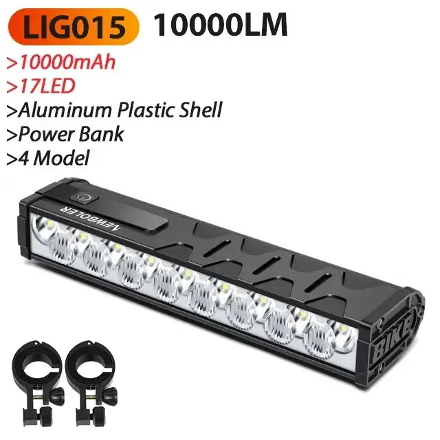 Habicare 10000-Lumen Bicycle Front Light (Rechargeable) 10000-Lumen Bicycle Front Light (Rechargeable)
