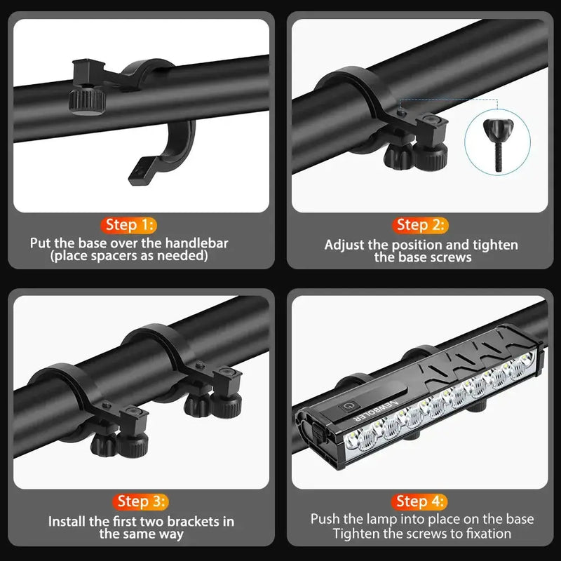 Habicare 10000-Lumen Bicycle Front Light (Rechargeable) 10000-Lumen Bicycle Front Light (Rechargeable)