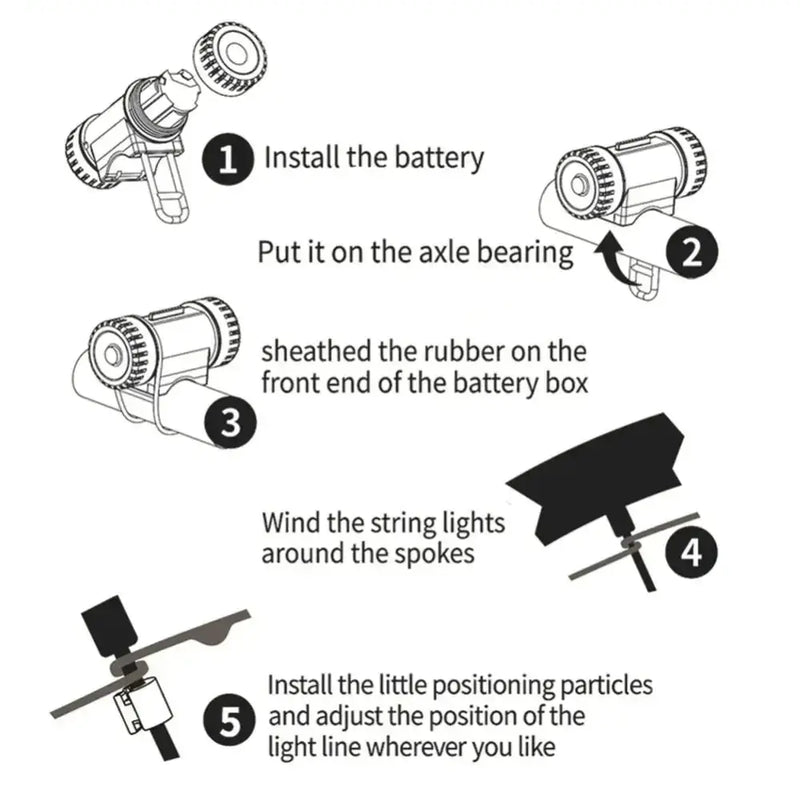 Habicare Bicycle Wheel Spoke & Valve Lights Bicycle Wheel Spoke & Valve Lights