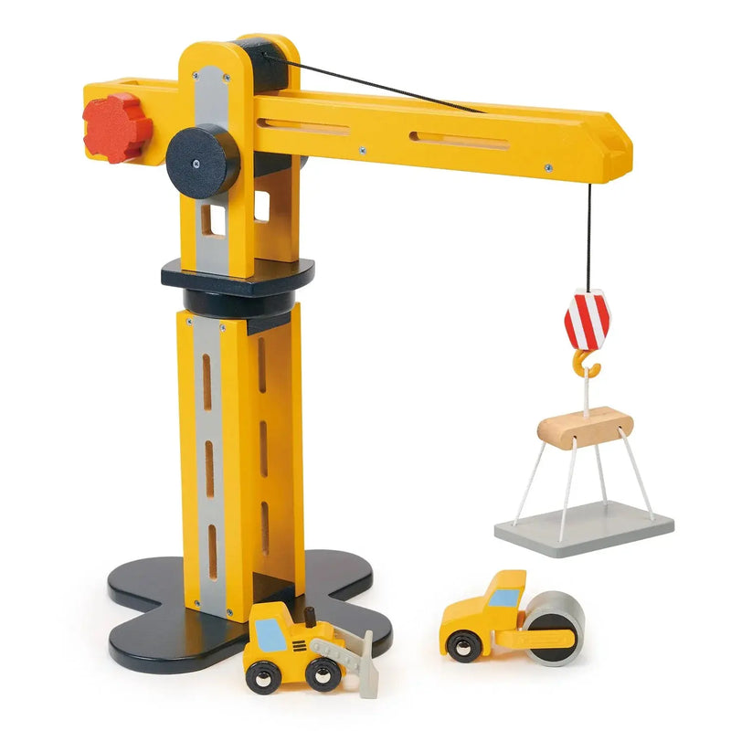 Curious Moonbeam Vehicle Play Big Yellow Crane – Mentari | Construction Toy NZ Big Yellow Crane – Mentari | Construction Toy NZ