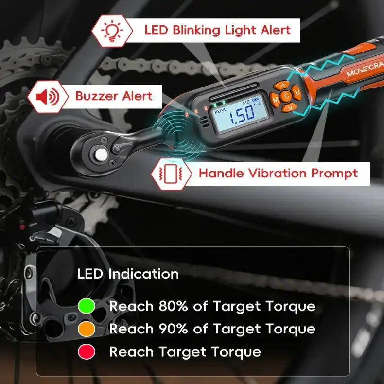 Habicare HBC Bike Digital Torque Wrench Set (1/4″ Drive) (40pcs) Bike Digital Torque Wrench Set (1/4″ Drive) (40pcs)