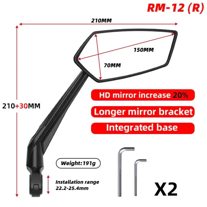 Bike Rear View Mirror 360° Adjustable (different models available) – view 11