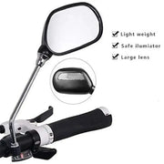 Habicare SS Bike Rearview Mirror 360° Adjustable with Reflector Bike Rearview Mirror 360° Adjustable with Reflector
