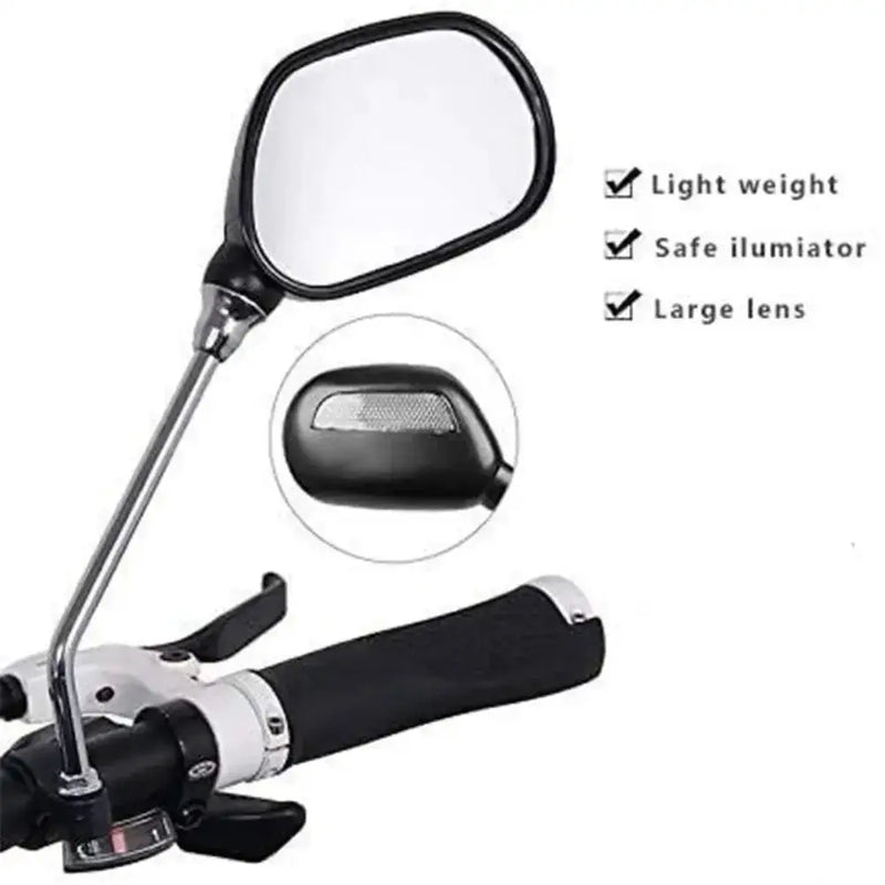 Habicare SS Bike Rearview Mirror 360° Adjustable with Reflector Bike Rearview Mirror 360° Adjustable with Reflector