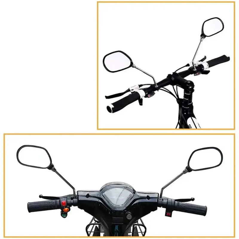 Habicare SS Bike Rearview Mirror 360° Adjustable with Reflector Bike Rearview Mirror 360° Adjustable with Reflector