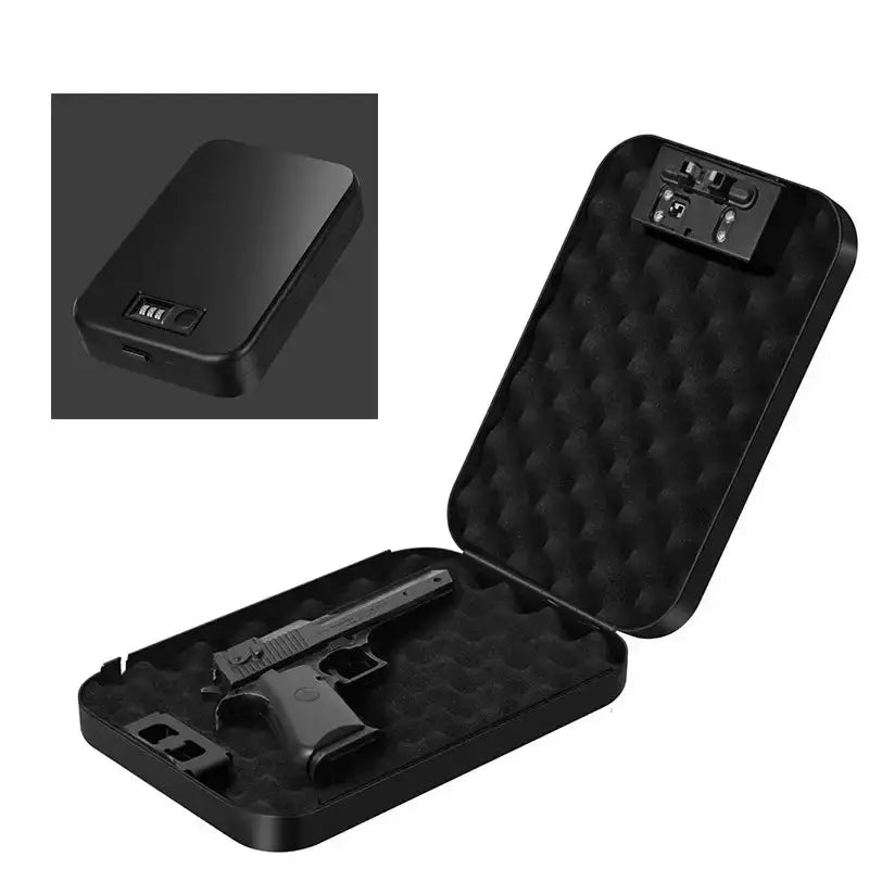 Habicare SS Biometric Safe Box – Mini Fingerprint & Password Vault Biometric Safe Box – Mini Fingerprint & Password Vault