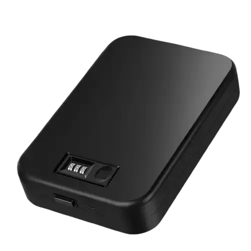 Habicare SS Biometric Safe Box – Mini Fingerprint & Password Vault Biometric Safe Box – Mini Fingerprint & Password Vault