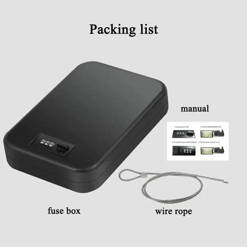Habicare SS Biometric Safe Box – Mini Fingerprint & Password Vault Biometric Safe Box – Mini Fingerprint & Password Vault
