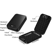 Habicare SS Biometric Safe Box – Mini Fingerprint & Password Vault Biometric Safe Box – Mini Fingerprint & Password Vault