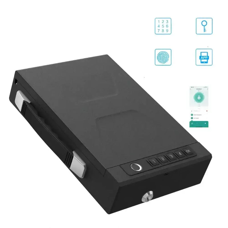 Habicare SS Biometric Portable Gun Safe Box Biometric Portable Gun Safe Box