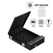 Habicare SS Biometric Portable Gun Safe Box Biometric Portable Gun Safe Box