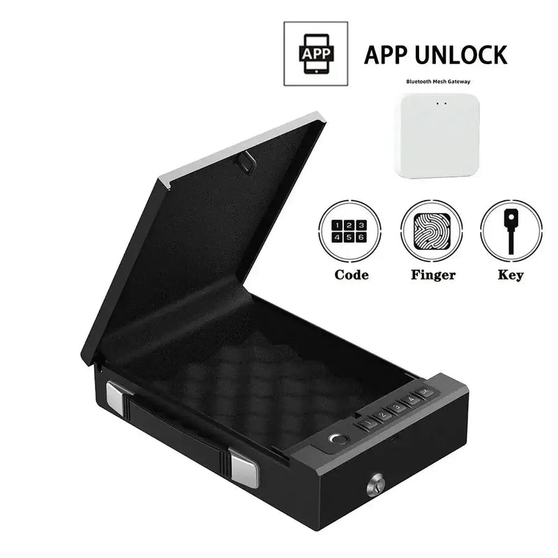 Habicare SS Biometric Portable Gun Safe Box Biometric Portable Gun Safe Box