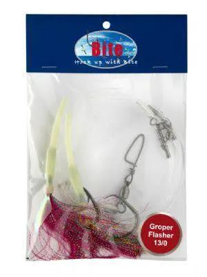 Bite Fishing RIGS Groper FlashRig 2H 13/0 Pink Groper FlashRig 2H 13/0 Pink By Bite Fishing