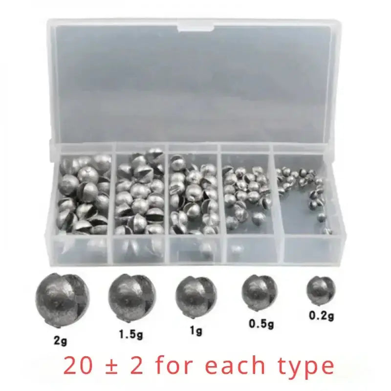 Habicare SS Bite Lead Fishing Accessories (100pcs) Bite Lead Fishing Accessories (100pcs)