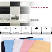 Habicare SS Black Brick Pattern Self-Adhesive Wallpaper (40 Pcs) Black Brick Pattern Self-Adhesive Wallpaper (40 Pcs)