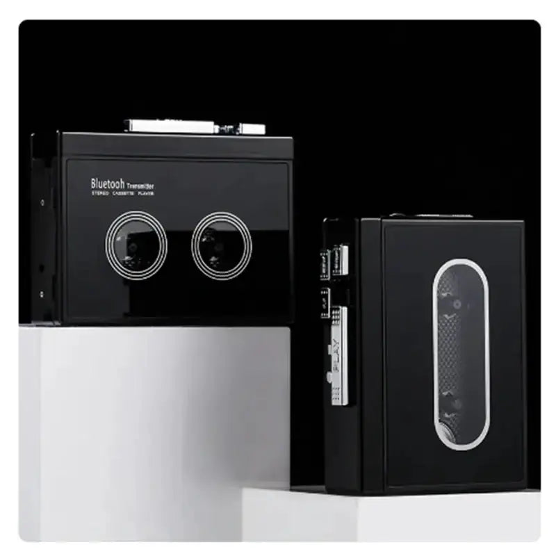 Habicare SS Black Cassette Tape Player with Bluetooth Black Cassette Tape Player with Bluetooth
