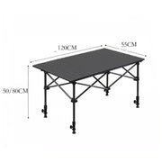 ECOTREK Table 120cm Length Foldable Camping Table – Portable Outdoor Table with Adjustable Height ZF1468 120cm Length Foldable Camping Table – Portable Outdoor Table with Adjustable Height ZF1468