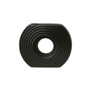 Frankly Cotton Textured Ceramic Circular Vases Donut Silhouette – view 2