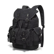 Waxed Canvas Leather Backpack — Retro Heritage Rucksack | Travel & Adventure Pack – view 3