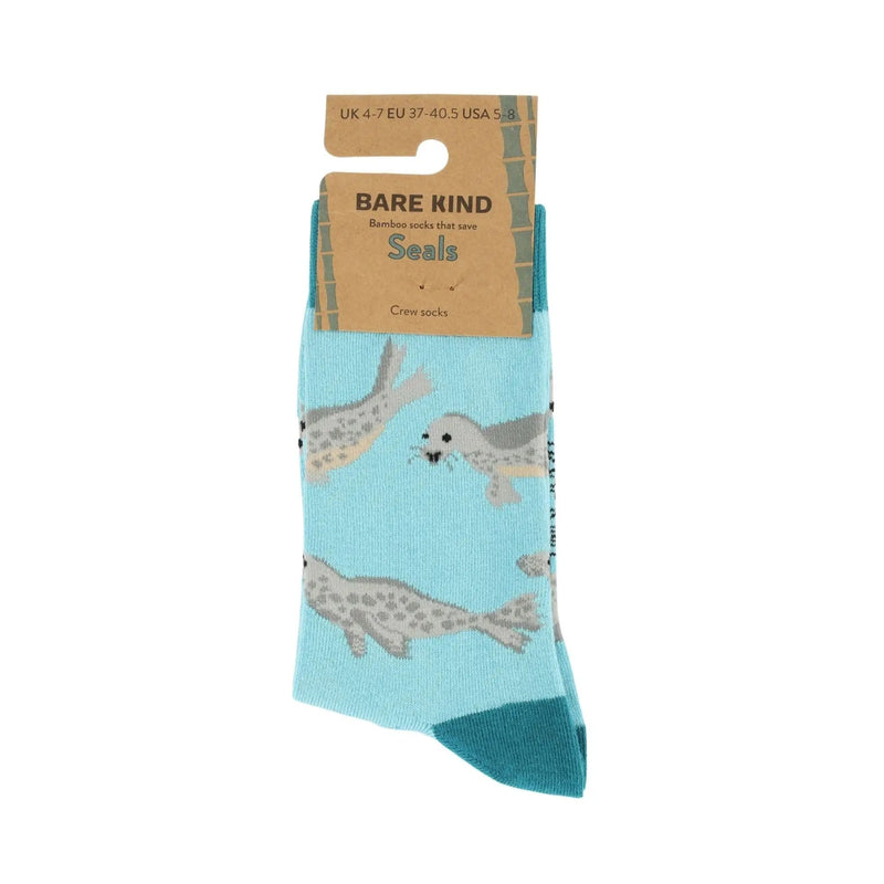 Barekind NZ Socks Save the Blue Seals Bamboo Socks Save the Blue Seals Bamboo Socks
