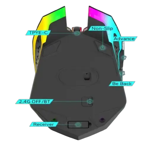 Bluetooth 5.2 RGB Dual-Mode Wireless Gaming Mouse (different models available) – view 14