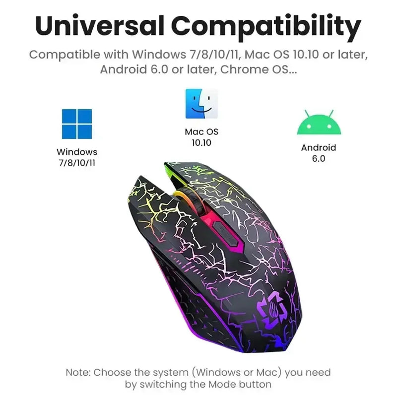 Bluetooth 5.2 RGB Dual-Mode Wireless Gaming Mouse (different models available) – view 7
