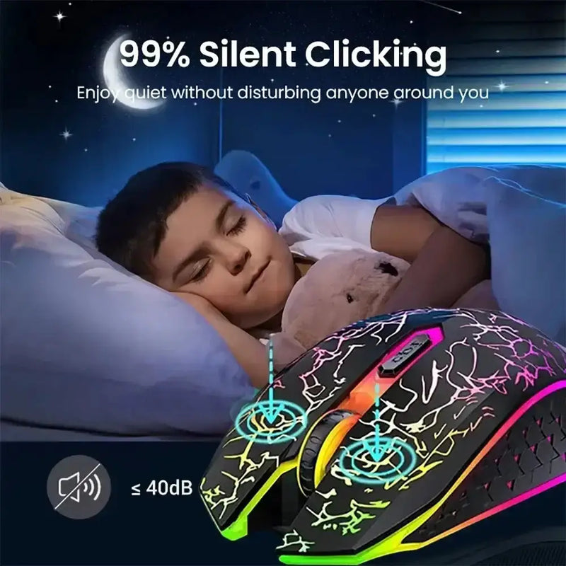 Bluetooth 5.2 RGB Dual-Mode Wireless Gaming Mouse (different models available) – view 6