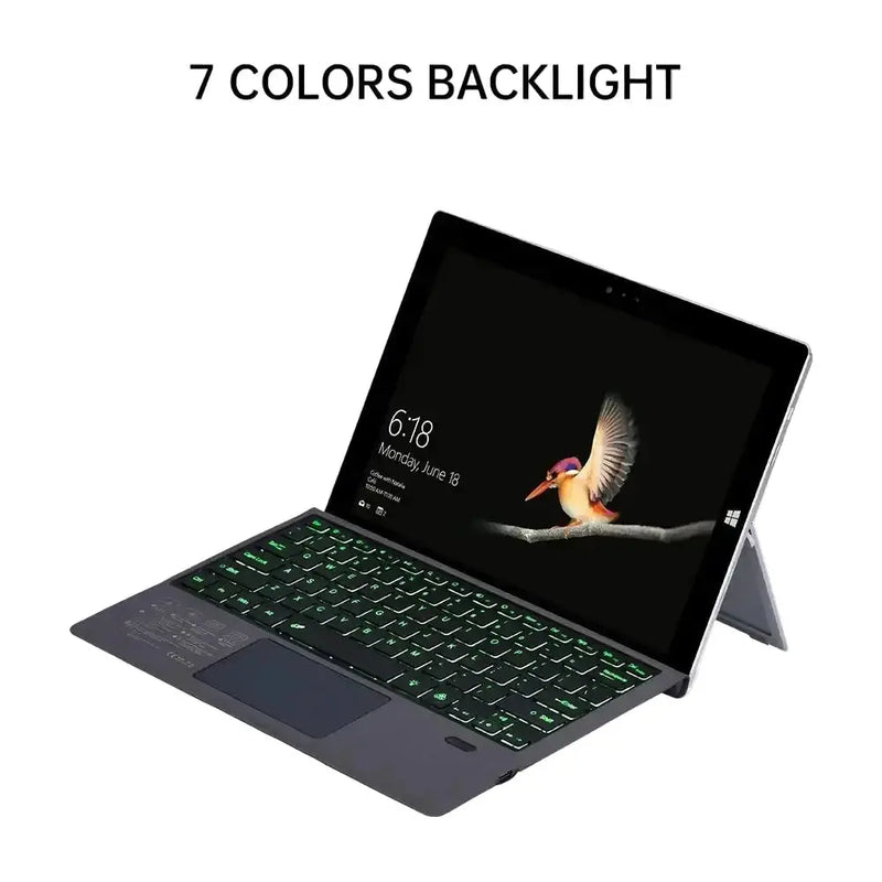 Habicare Bluetooth Backlit Keyboard with Touchpad for Microsoft Surface Pro 3–11, Pro X & Pro 7+ Bluetooth Backlit Keyboard with Touchpad for Microsoft Surface Pro 3–11, Pro X & Pro 7+
