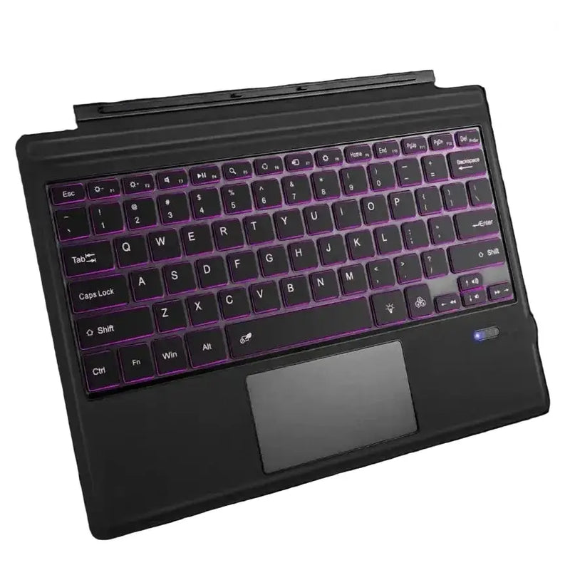 Habicare Bluetooth Backlit Keyboard with Touchpad for Microsoft Surface Pro 3–11, Pro X & Pro 7+ Bluetooth Backlit Keyboard with Touchpad for Microsoft Surface Pro 3–11, Pro X & Pro 7+