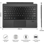 Habicare Bluetooth Backlit Keyboard with Touchpad for Microsoft Surface Pro 3–11, Pro X & Pro 7+ Bluetooth Backlit Keyboard with Touchpad for Microsoft Surface Pro 3–11, Pro X & Pro 7+