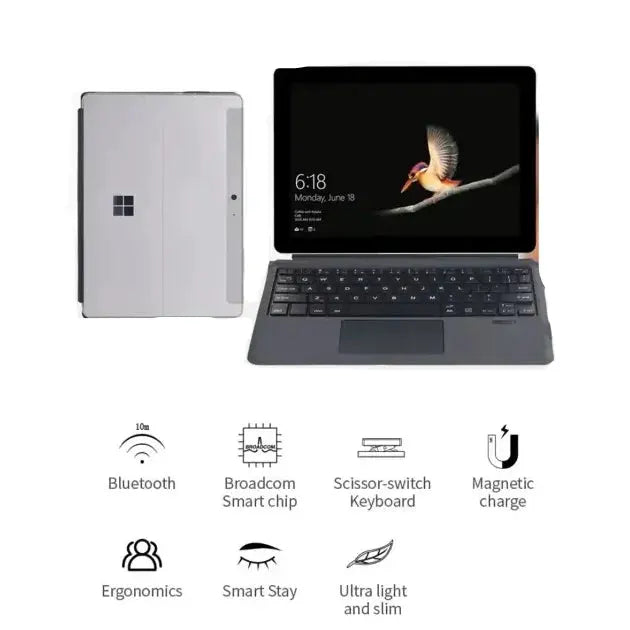 Habicare Bluetooth Backlit Keyboard with Touchpad for Microsoft Surface Pro 3–11, Pro X & Pro 7+ Bluetooth Backlit Keyboard with Touchpad for Microsoft Surface Pro 3–11, Pro X & Pro 7+