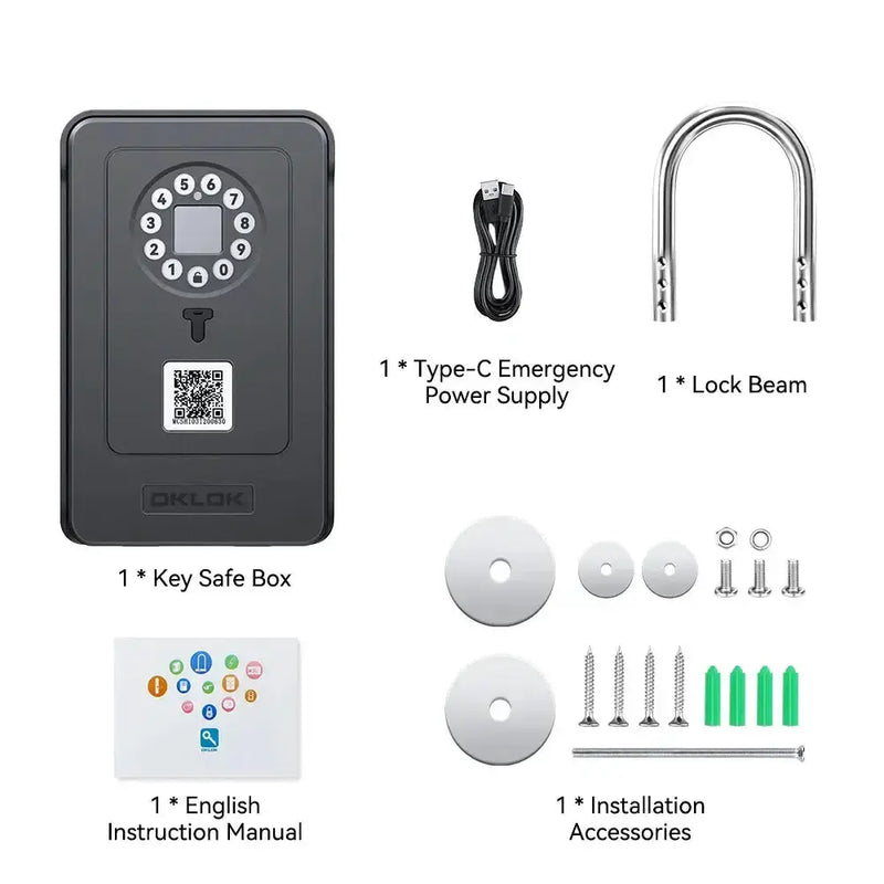 Habicare HBC Bluetooth Fingerprint Key Lock Box Bluetooth Fingerprint Key Lock Box