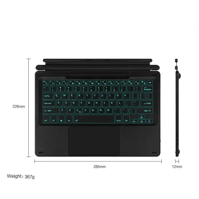 Habicare Bluetooth Backlit Keyboard with Touchpad for Microsoft Surface Pro 8, 9, 10, 11 & Pro X Bluetooth Backlit Keyboard with Touchpad for Microsoft Surface Pro 8, 9, 10, 11 & Pro X