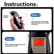 Habicare HBC Breathalyzer (with extra mouth pieces) Habicare Portable Digital Breathalyzer with LCD
