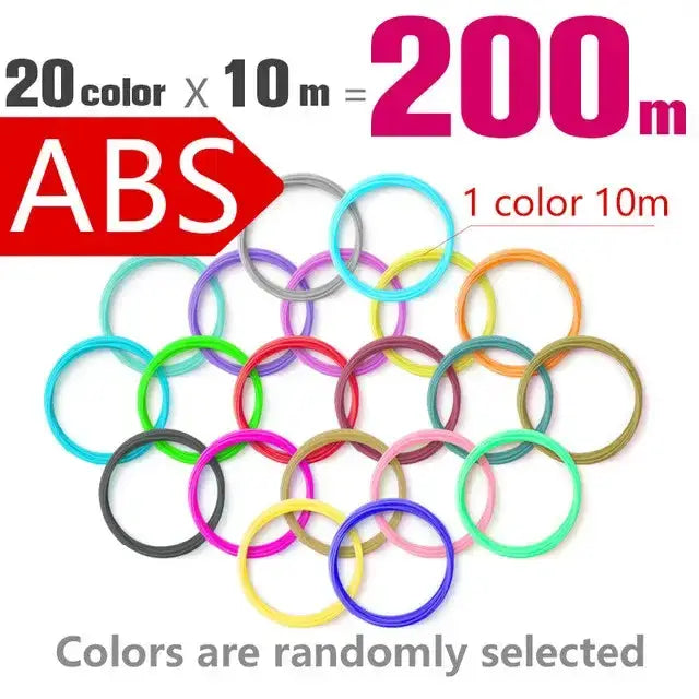 Habicare SS Brilliant Colour 3D Pen Filament (1.75mm ABS/PLA/PCL) Brilliant Colour 3D Pen Filament (1.75mm ABS/PLA/PCL)