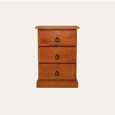 BroDeals Bedside Table Susan 3 Drawer Bedside Susan 3 Drawer Bedside