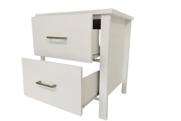 Tina two drawer bedside Table by BroDeals