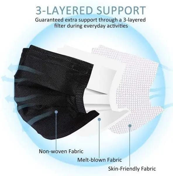 BroDeals Health & Beauty Black Masks 150pcs Black Masks 150pcs