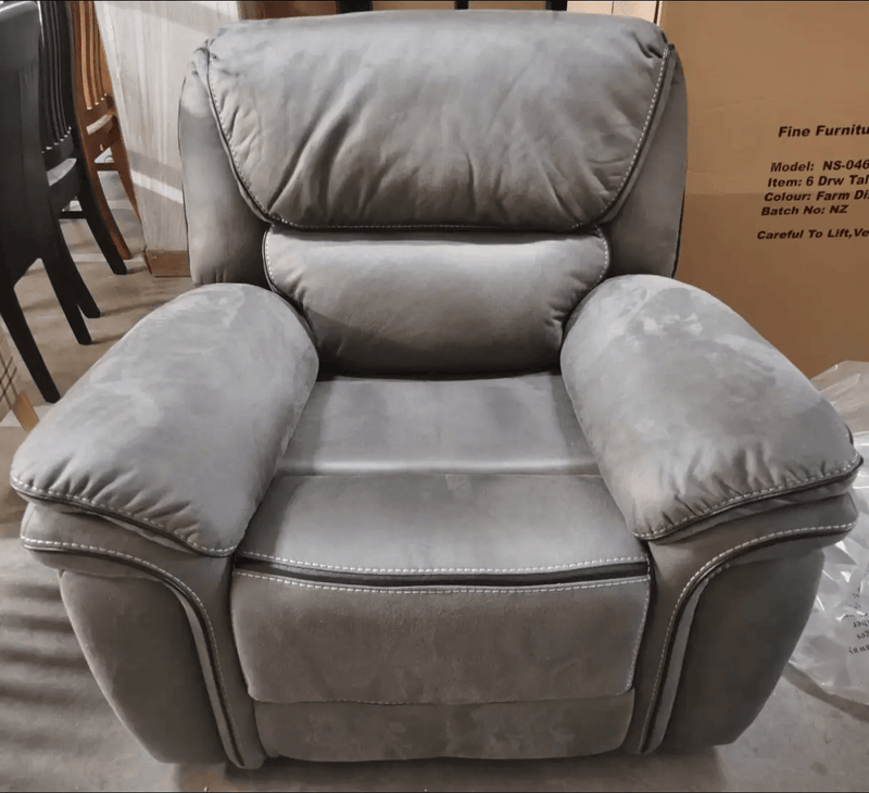 BroDeals Arm chair Moy Recliner Chair - Grey Moy Recliner Chair - Grey