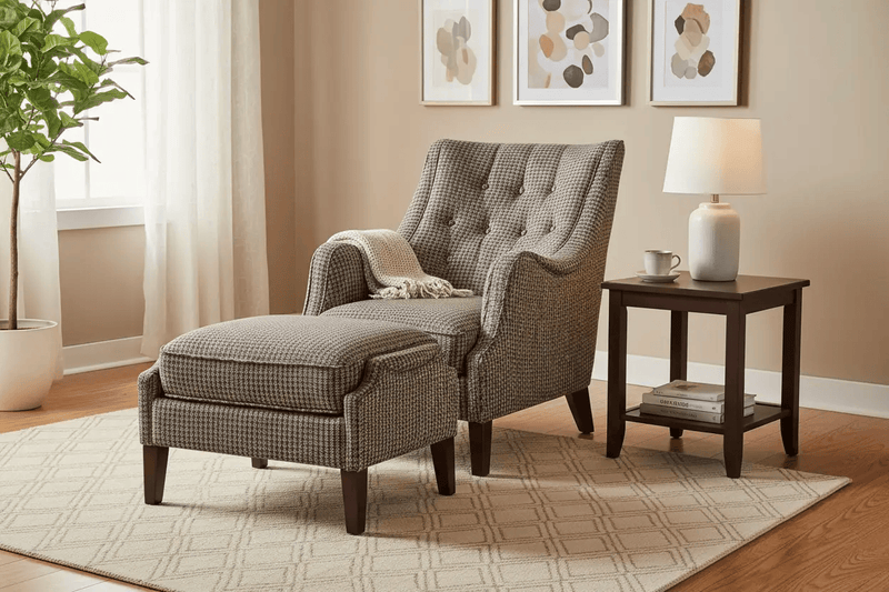 BroDeals Arm Chairs, Recliners & Sleeper Chairs Leisure Armchair and Ottoman Leisure Armchair and Ottoman